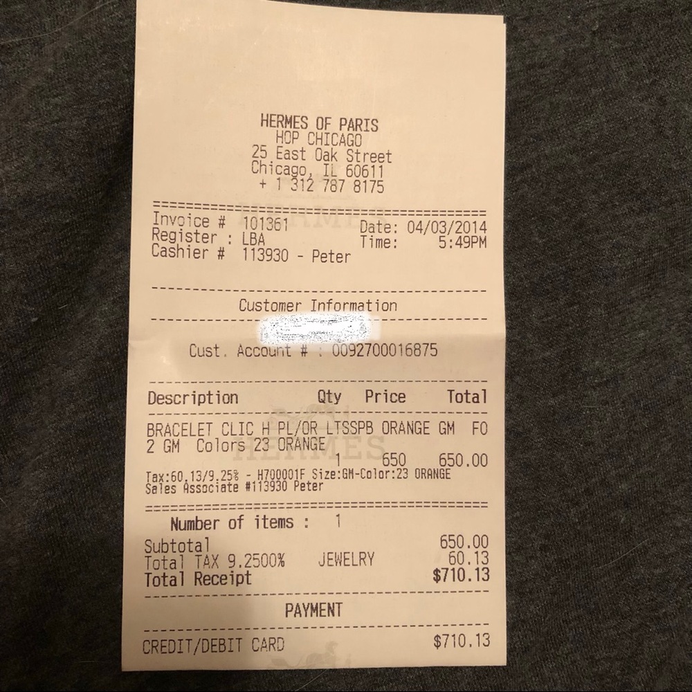 Authentic Hermès Clic H enamel bracelet - Picture 5 of 5